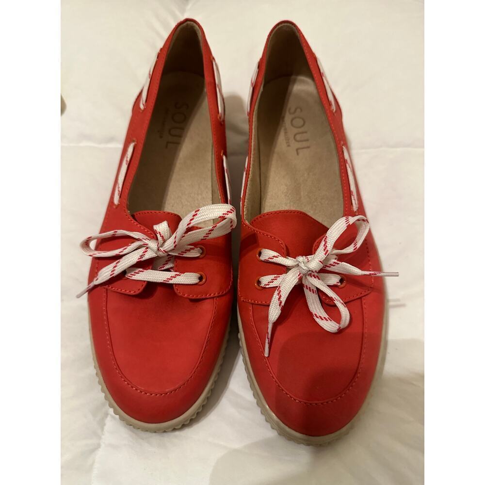 SOUL Naturalizer Women's Orange Tia-Boat Hybrid Sport Boat Shoes Size 11W